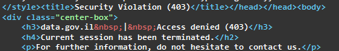 403 Security Violation HTML